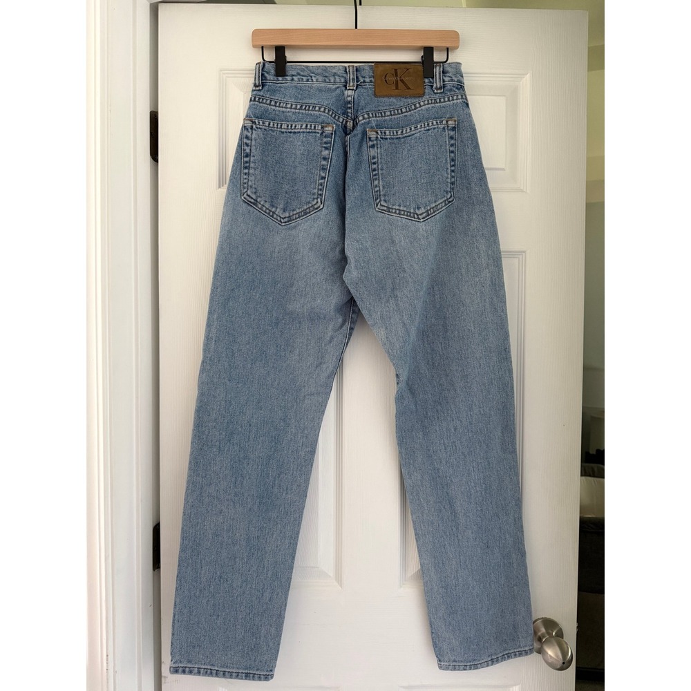 90s Retro Calvin Klein Womens Straight Leg Jeans Butter Mom Minimalist Classic